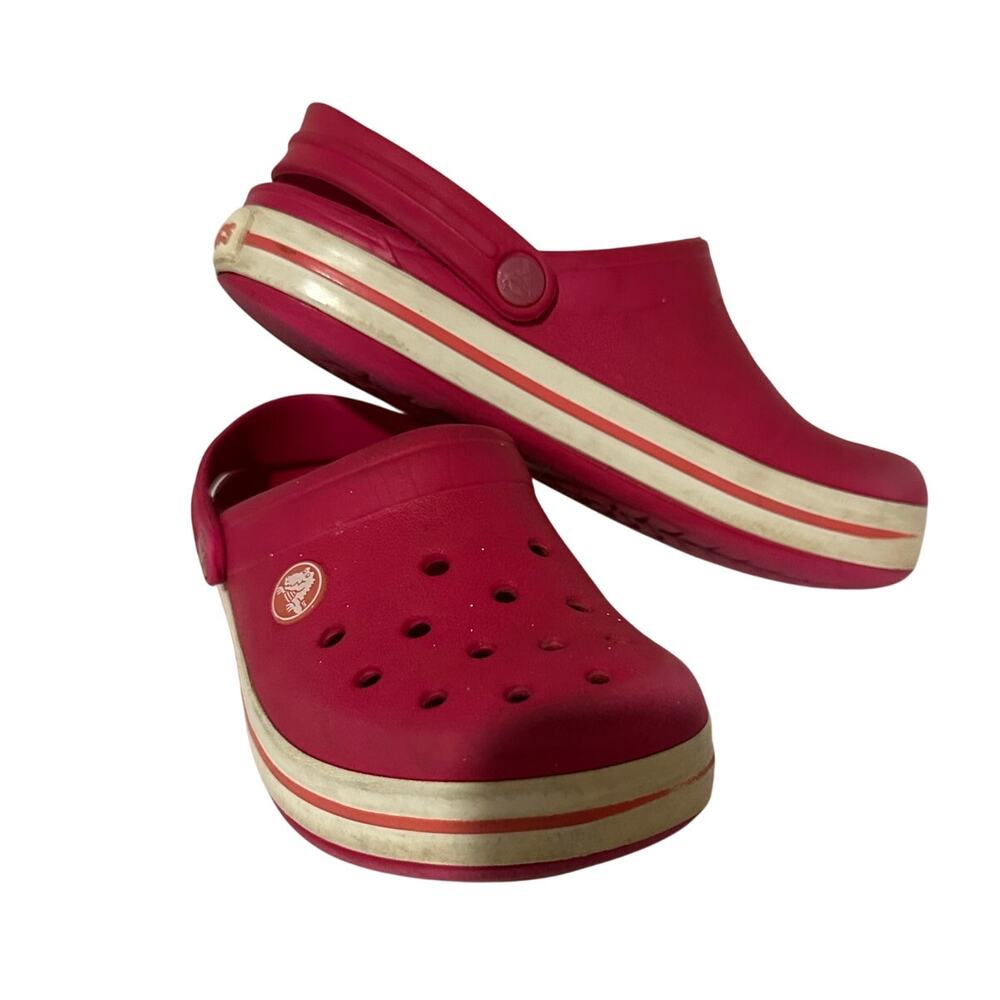 Girls Pink 12/13 Crocband crocs